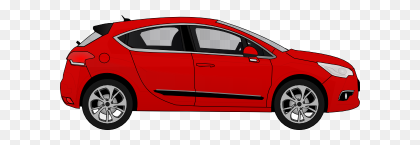 600x230 Красный Автомобиль Картинки - Muscle Car Клипарт
