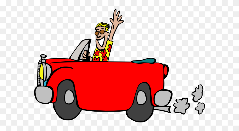 600x399 Red Car Clipart - Student Desk Clipart