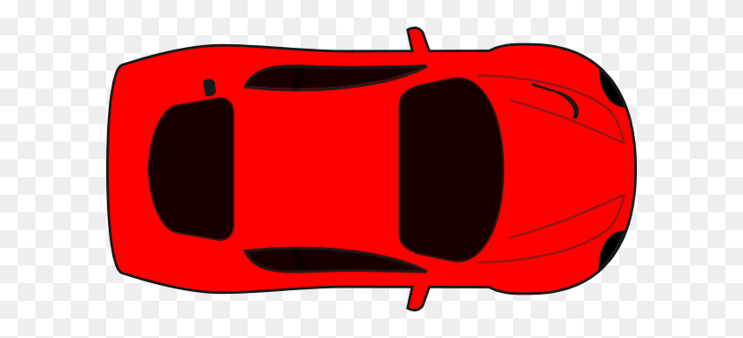 600x322 Red Car Top View Clip Art Eskay - Car Clipart Top View