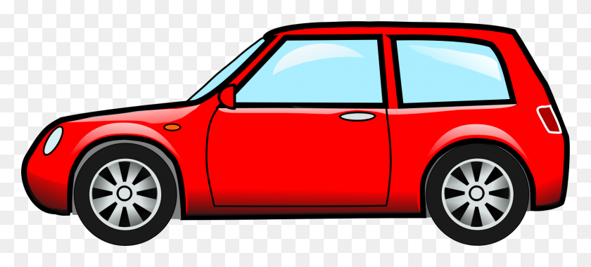 1500x617 Red Car Vector Image - Car Vector PNG