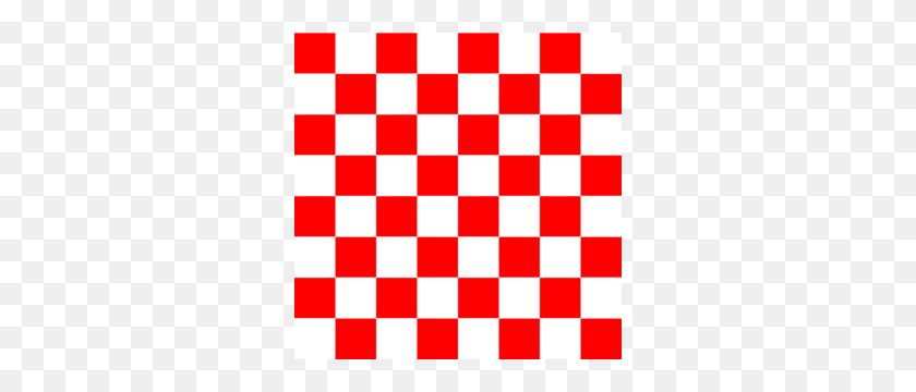 300x300 Red Checkered Clip Art - Checkered PNG