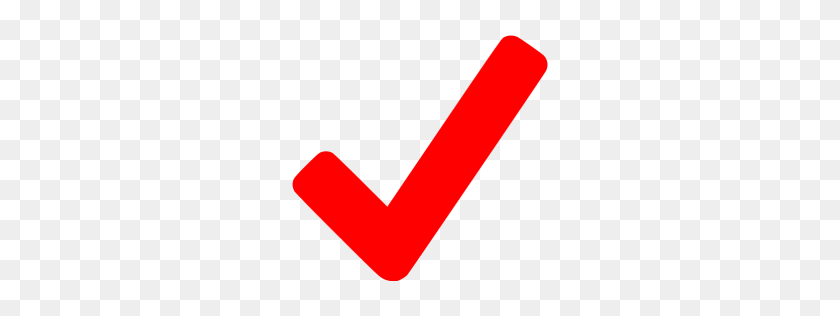 256x256 Red Checkmark Icon - Red Check Mark PNG