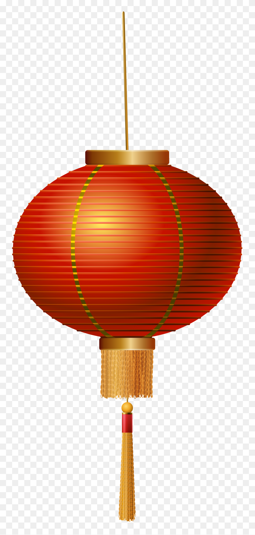 3668x8000 Red Chinese Lantern Png Clip Art - Paper Lantern Clipart