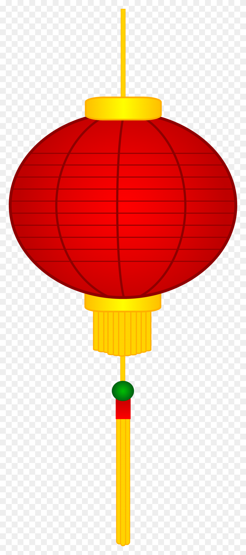 3999x9405 Red Chinese Paper Lantern - Paper Lantern Clipart