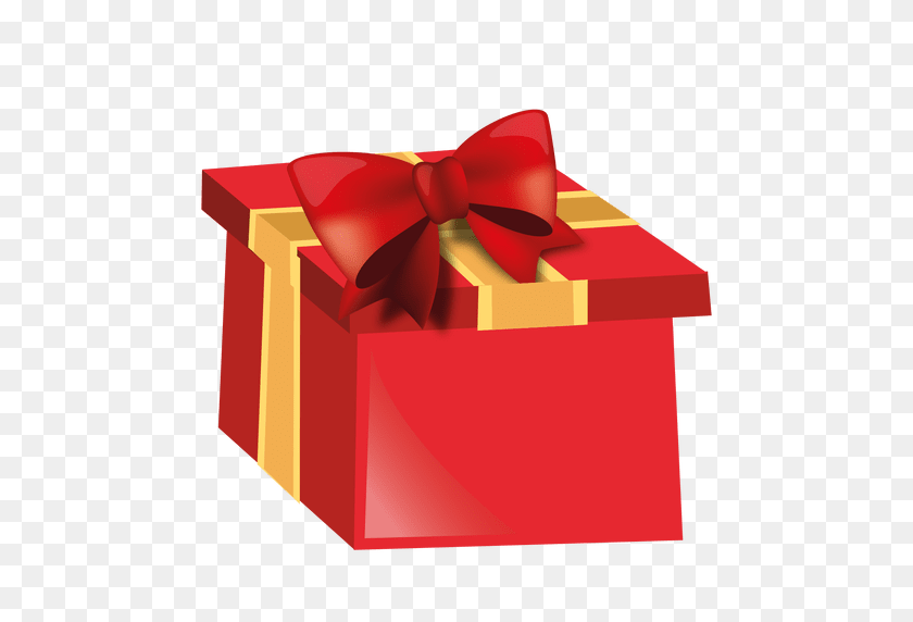 512x512 Red Christmas Giftbox - Regalo PNG