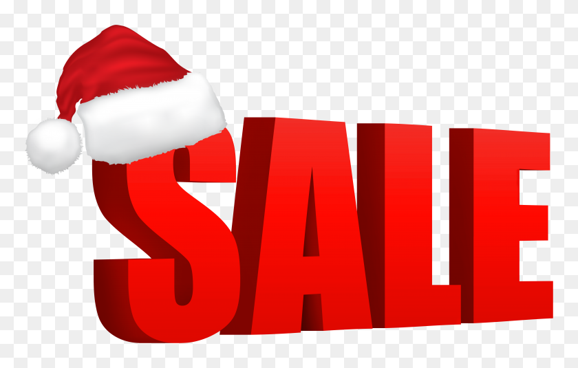 8000x4874 Red Christmas Sale Clip Art - Sale Clip Art Free