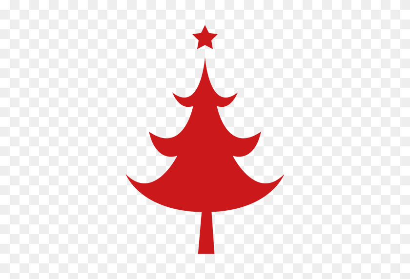 512x512 Red Christmas Tree - Christmas Tree Vector PNG