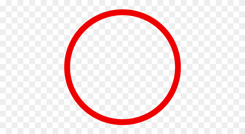 400x400 Red Circle - Red Circle With Line PNG