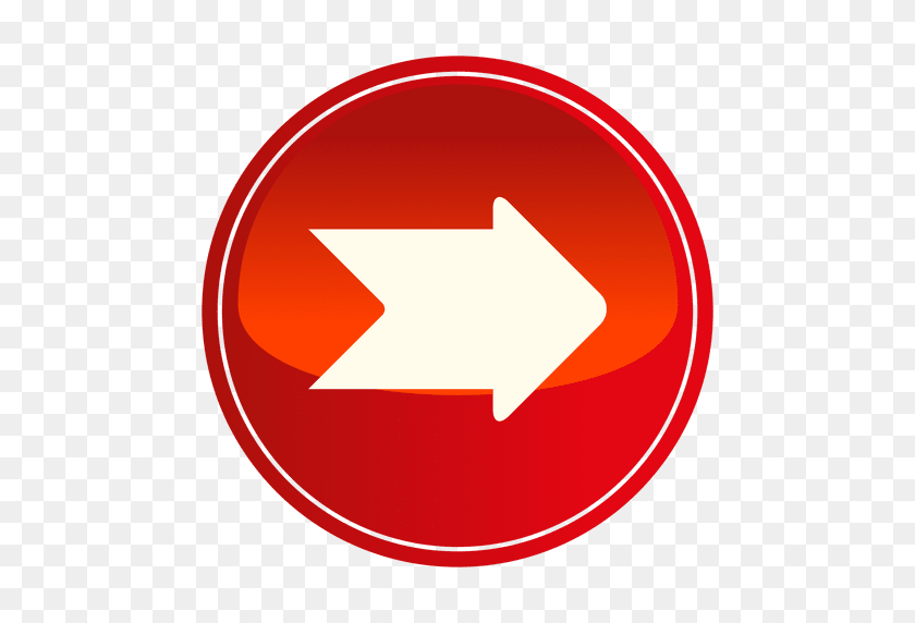 512x512 Кнопка Со Стрелкой Красный Круг - Красный Круг С Линией Png