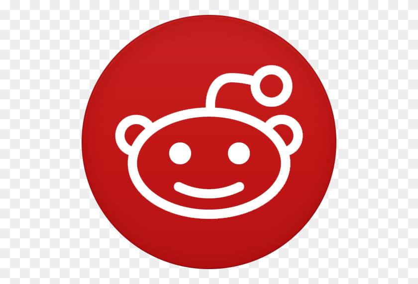512x512 Red Circle Reddit Icon - Reddit Icon PNG