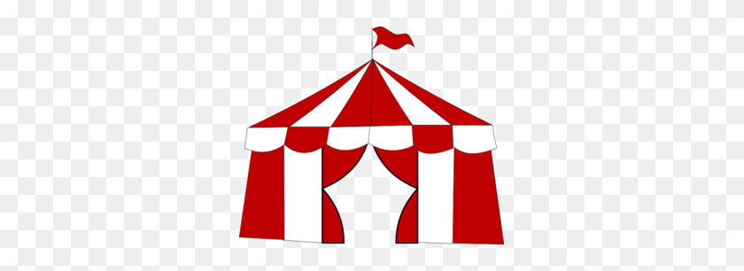 299x246 Красный Цирковой Шатер Картинки - Бесплатные Палатки Клипарт
