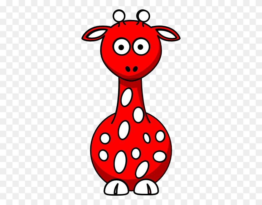 318x598 Red Clipart Giraffe - Naruto Clipart
