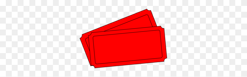 297x201 Red Clipart Movie Ticket - Ticket Images Clip Art