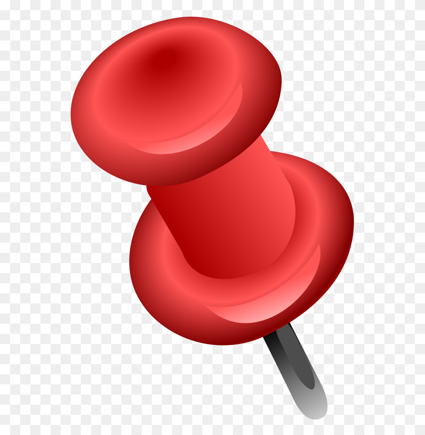 566x800 Red Clipart Push Pin - Camaro Clipart
