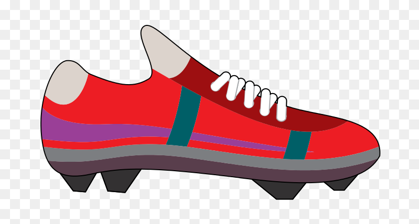 751x390 Red Clipart Running Shoe - Track Shoe Clipart