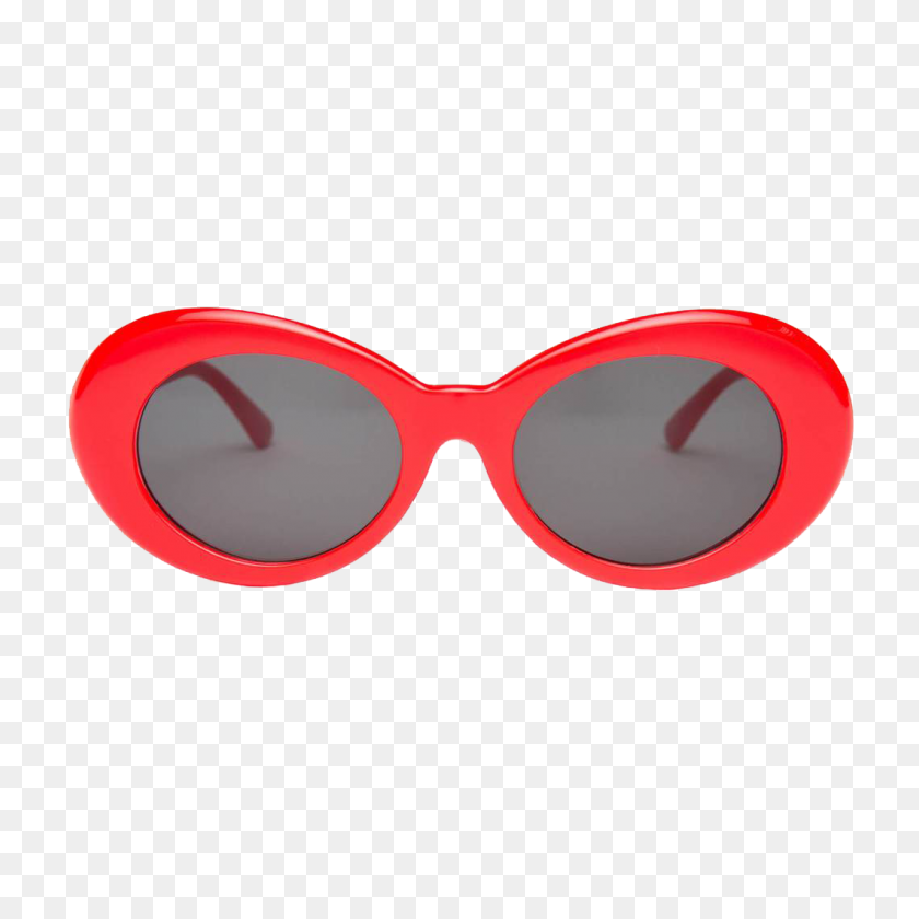 1060x1060 Red Clout Goggles - Clout Glasses PNG