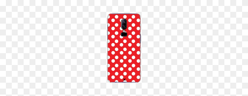 265x265 Red Color With White Polka Dots Slim Back Cover For Oneplus - White Polka Dots PNG