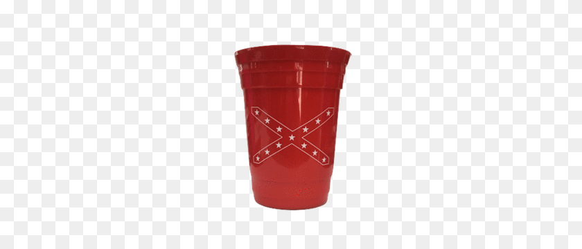 300x300 Red Confederate Flag Solo Cup The Dixie Shop - Red Solo Cup PNG
