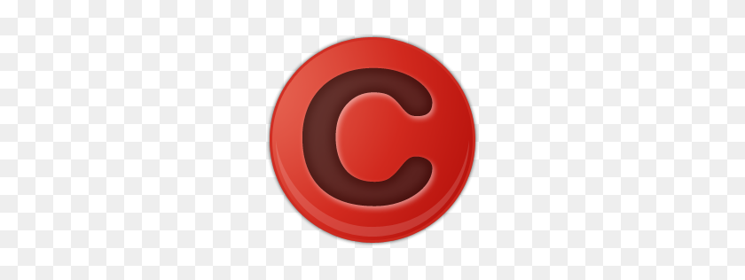 256x256 Красный Значок Символа Авторского Права Скачать Бесплатные Иконки - Символ Авторского Права В Формате Png