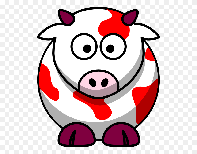 528x598 Red Cow Png, Clip Art For Web - Cow Clipart Transparent