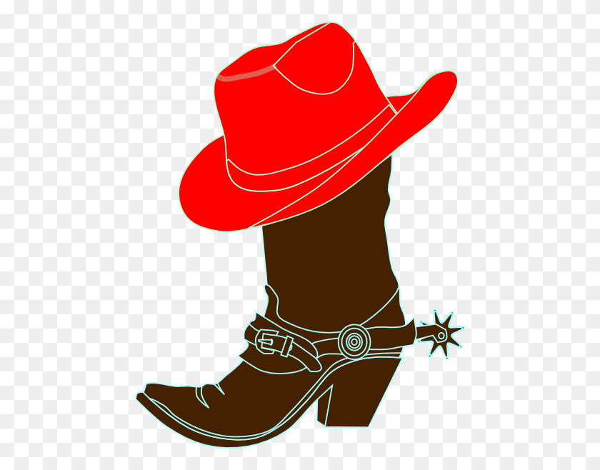 462x598 Red Cowgirl Hat And Boot Clip Art Red Hat Ladies - Red Hat Society Clip Art