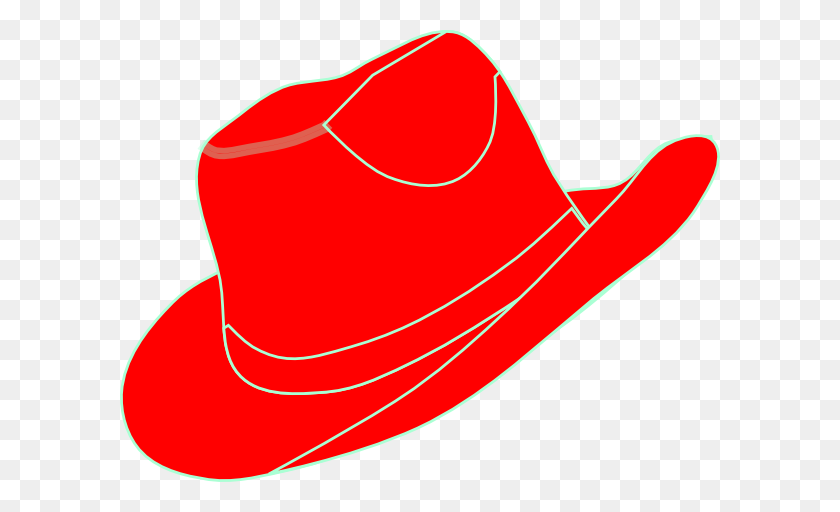 600x452 Sombrero De Vaquera Rojo Clipart - Vaquera Png