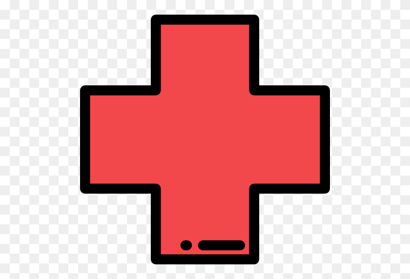 512x512 Red Cross - Red Cross Out PNG