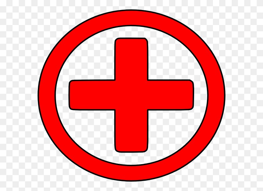 600x551 Красный Крест - Клипарт Красный Круг