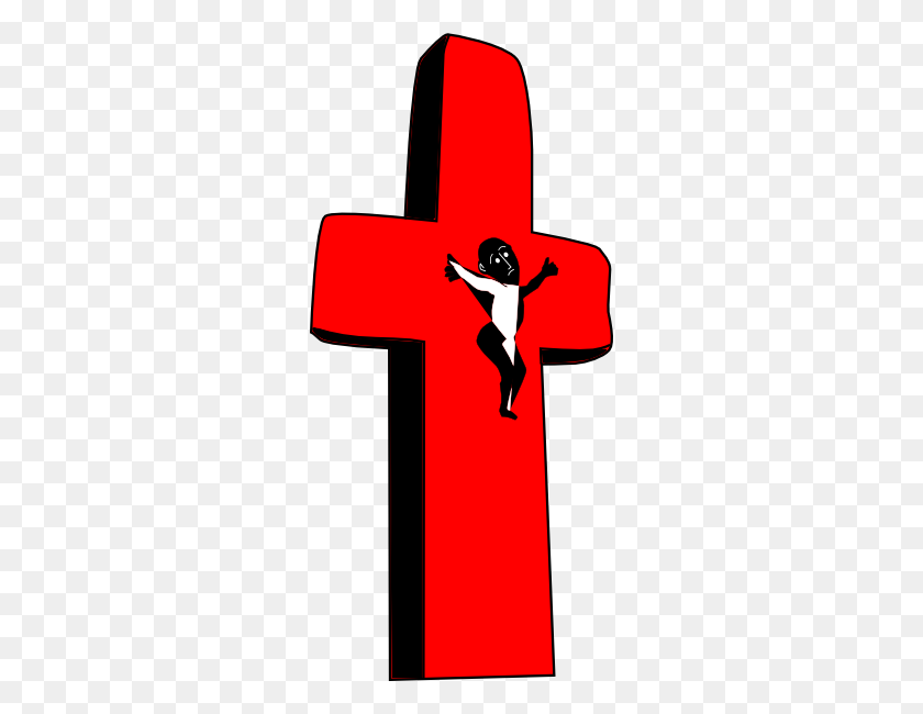 276x590 Red Cross Clipart Clip Art - Christian Cross Clipart