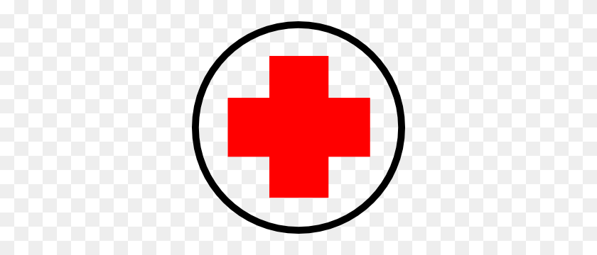 300x300 Red Cross Clipart Emergency - Red Circle Clipart