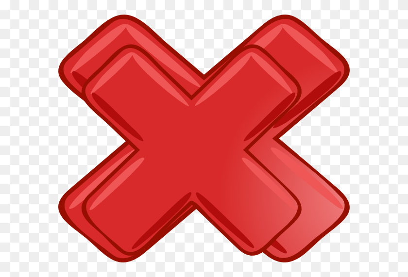 600x511 Red Cross Clipart Wrong Answer - Answer Clipart