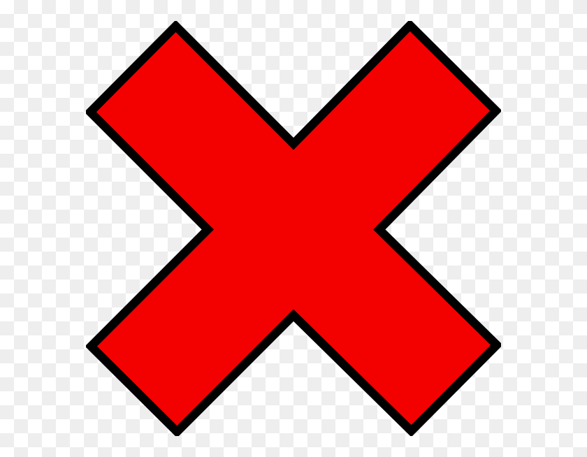 594x594 Red Cross Clipart Wrong Answer - Answer Clipart