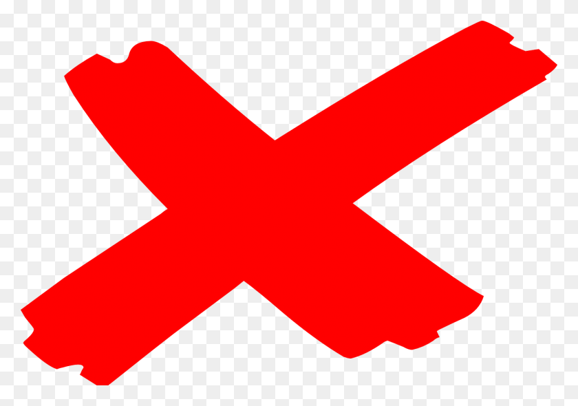 1280x870 Red Cross Mark Clipart Mistake - Mistake Clipart