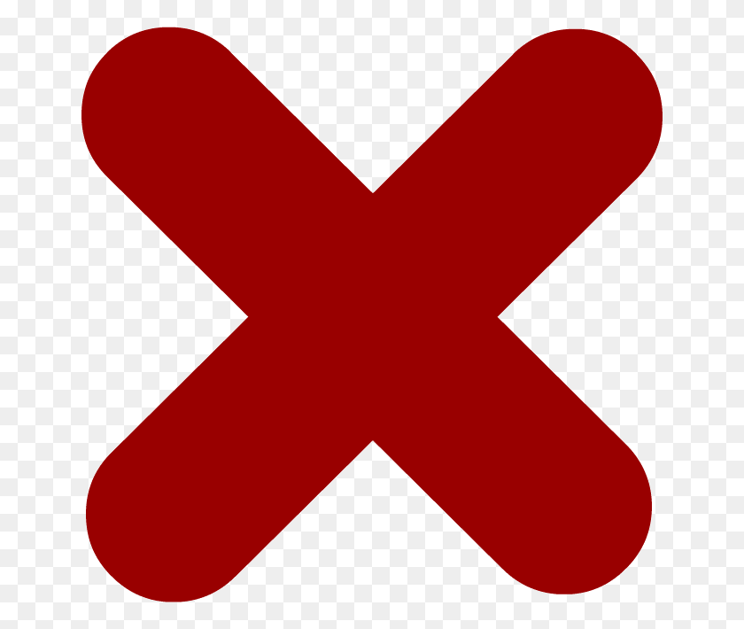 656x650 Red Cross Mark Png Transparent Images - X Mark PNG