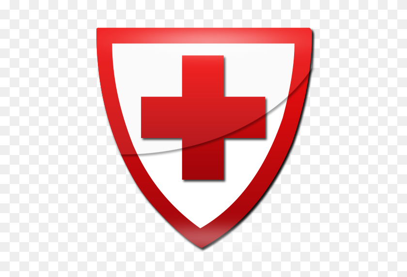 512x512 Red Cross Shield Clipart Image - Shield Clipart
