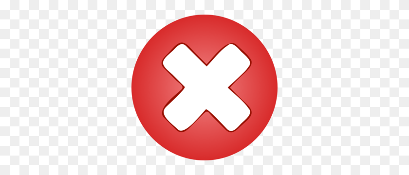 300x300 Red Cross X Without Shadows Clip Art - Red Cross Logo PNG