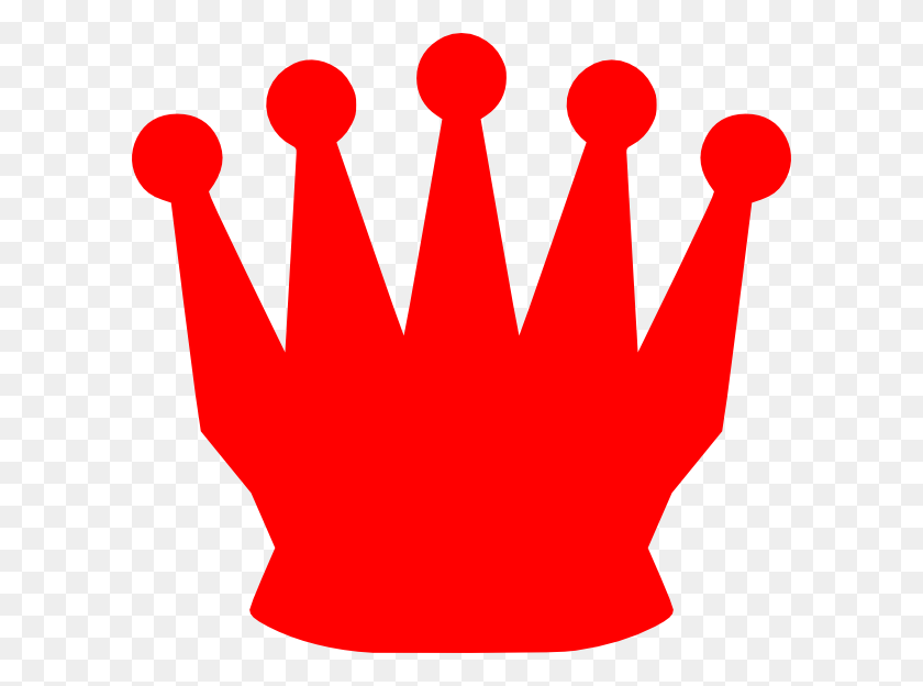 600x564 Red Crown Clip Arts Download - Heart Crown Clipart