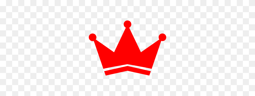 256x256 Значок Красная Корона - Корона Png Прозрачный