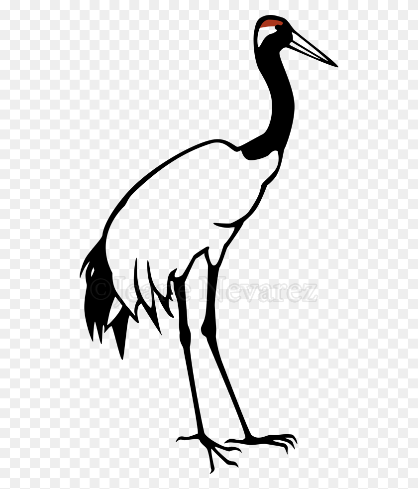 520x922 Red Crowned Crane Grey Crowned Crane Bird Clip Art - Crane Bird Clipart