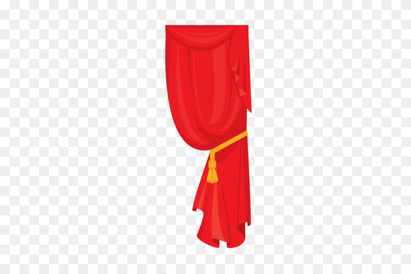 258x500 Red Curtain - Red Curtain PNG