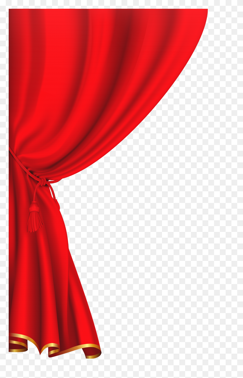 3952x6307 Red Curtain Clipart Image Clipart Images Curtains - Red Square Clipart