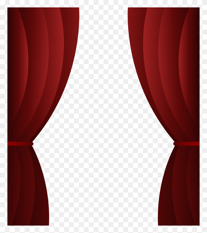 7056x8000 Red Curtain Transparent Png Clip Art - Red Curtain PNG