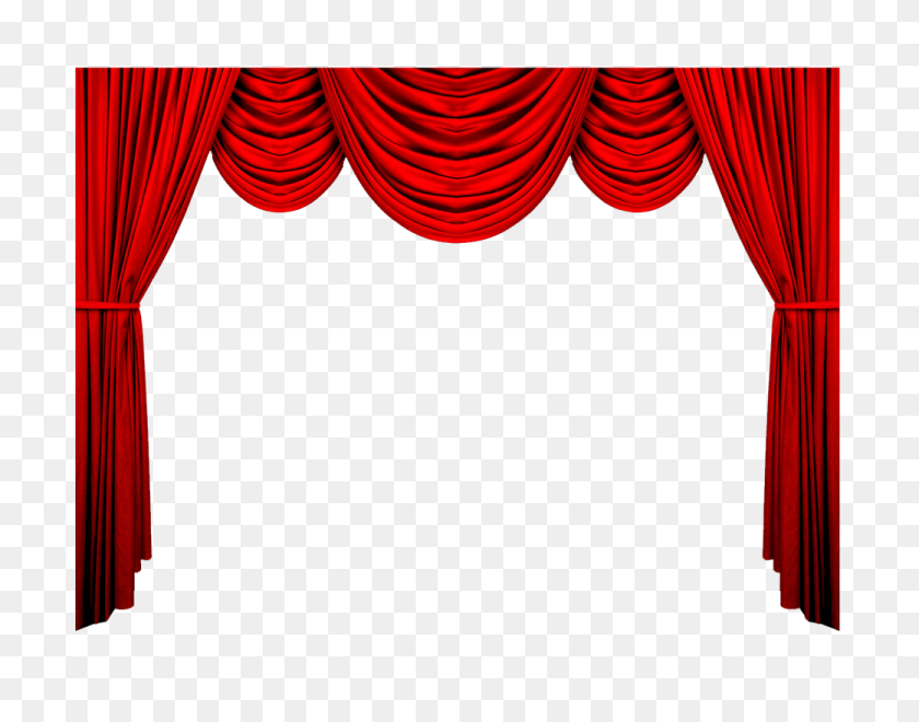 1040x800 Red Curtains Png - Red Background PNG