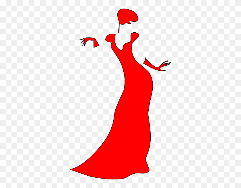354x597 Imágenes Prediseñadas De Mujer Bailando Roja - Dancing Girl Clipart