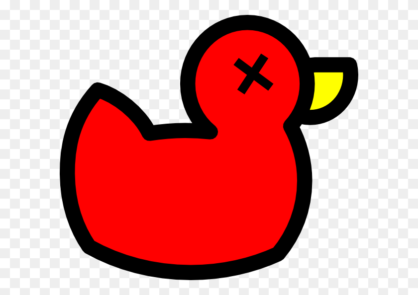 600x534 Red Dead Rubber Duck Clip Art - Rubber Duck Clip Art