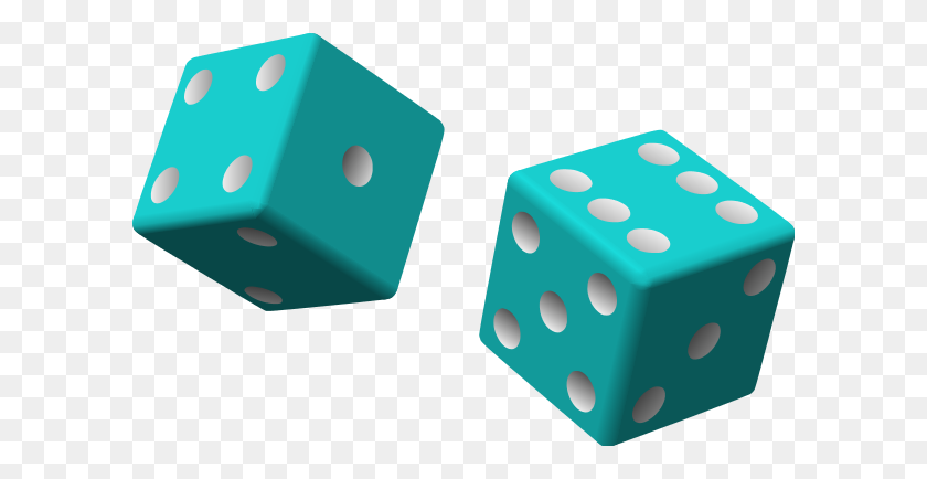 600x374 Red Dice Clipart - Red Dice PNG