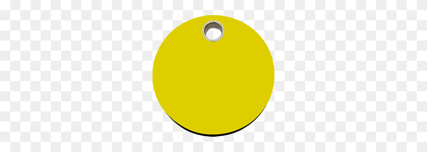 360x240 Red Dingo Plastic Tag Circle Yellow Cl Ye - Yellow Circle PNG