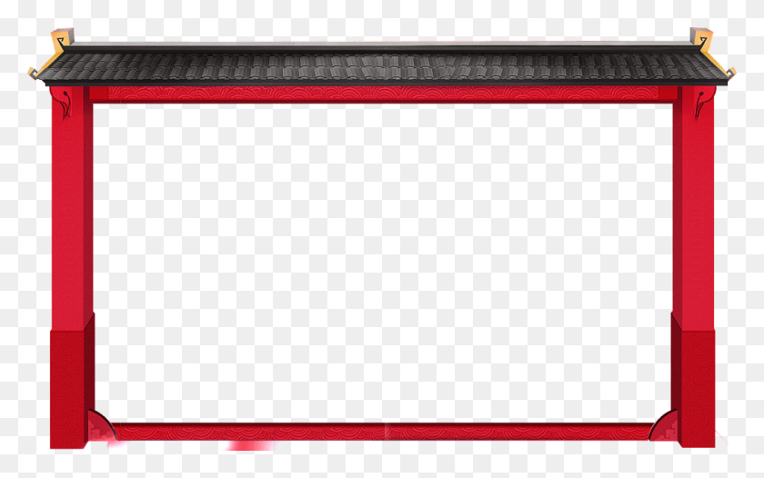 1024x613 Red Door Border Png Element Free Png Download Png Vector - Red Border PNG
