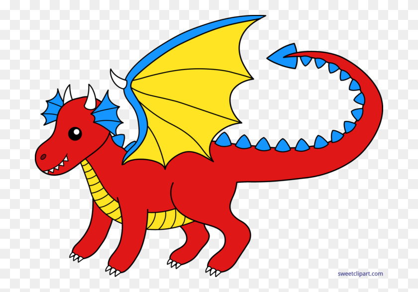 700x527 Red Dragon Clip Art - Mythical Creatures Clipart