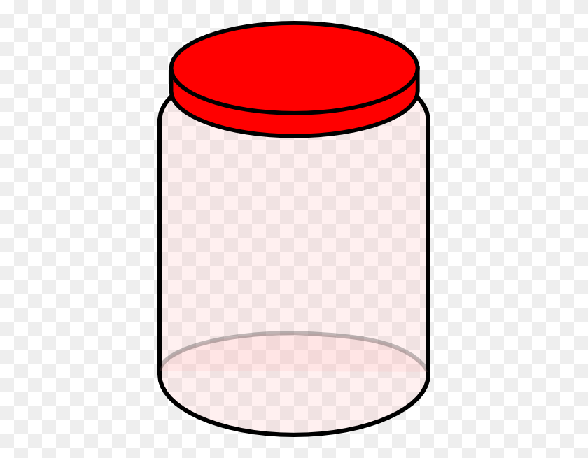 390x595 Red Dream Jar Clip Art - Jar Clipart